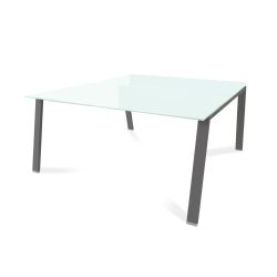 Kit Blanca Mesa 160 x 163 Antracita / Cristal Negro