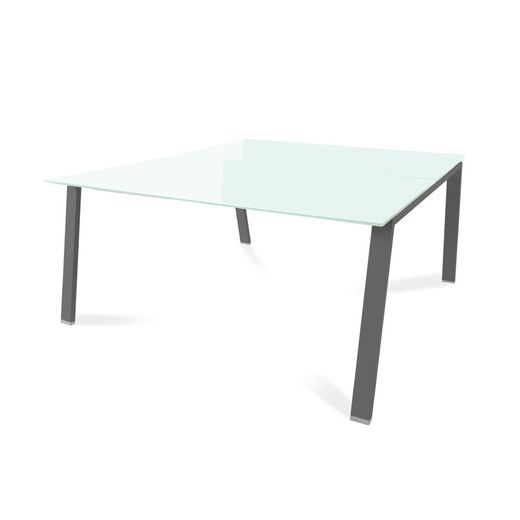 Kit Blanca Mesa 160 x 163 Antracita / Cristal Negro