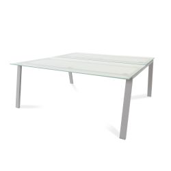 Kit Blanca Mesa 180 x 163 Aluminio / Cristal