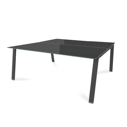 Kit Blanca Mesa 180 x 163 Antracita / Cristal Negro