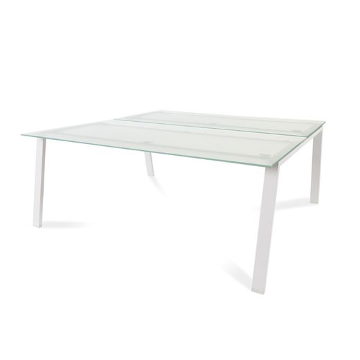 Kit Blanca Mesa 180 x 163 Blanco / Cristal