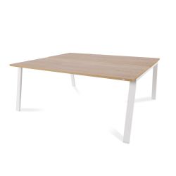 Kit Blanca Mesa 180 x 163 Blanco/ Roble