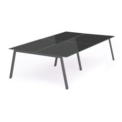 Kit Blanca Mesa 320 x 163 Antracita / Cristal Negro