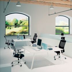 Kit Blanca Mesa 320 x 163 Blanco / Cristal Blanco