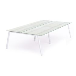Kit Blanca Mesa 320 x 163 Blanco / Cristal