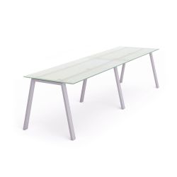 Kit Blanca Mesa 320 x 80 Aluminio / Cristal