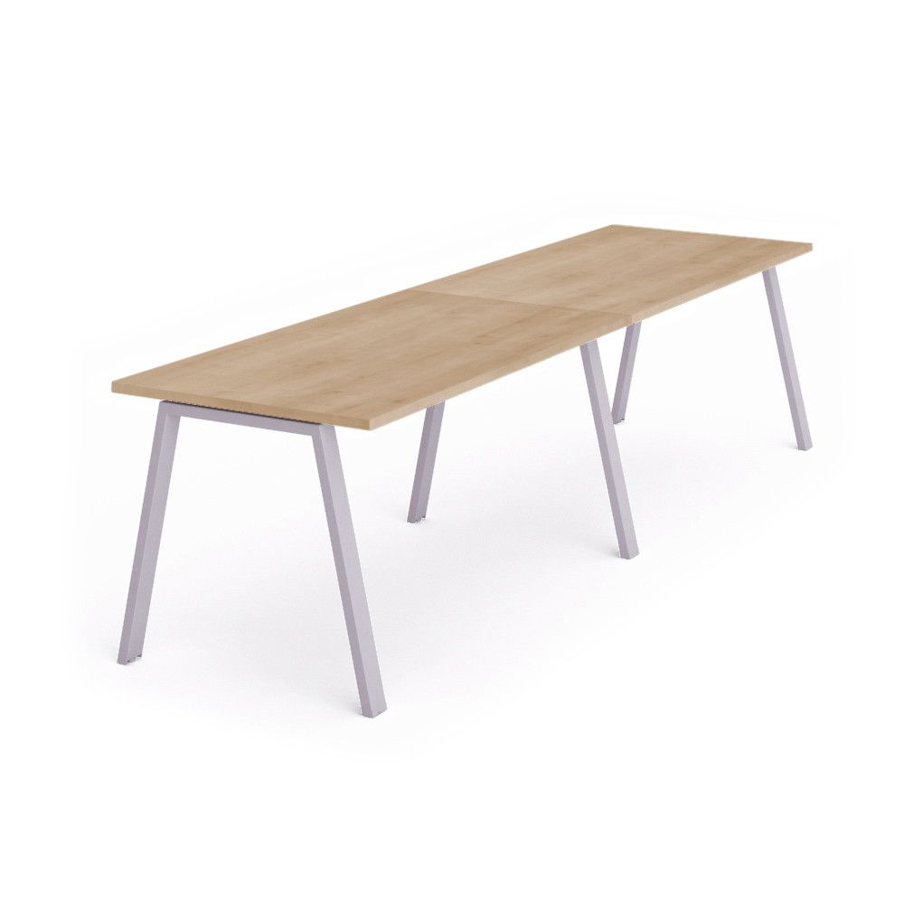 Kit Blanca Mesa 320 x 80 Aluminio/ Roble