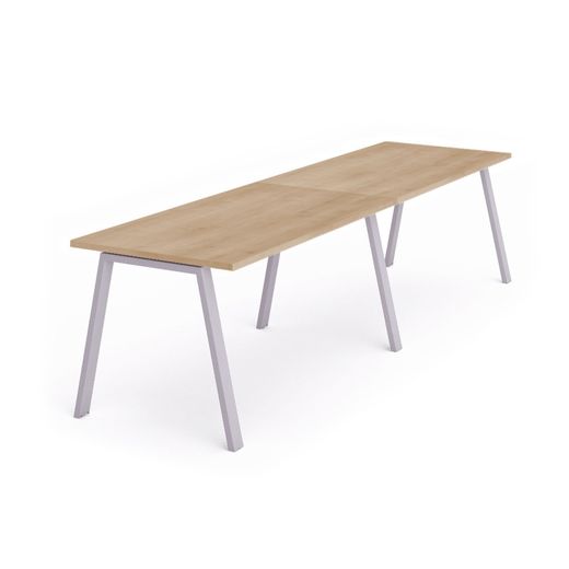 Kit Blanca Mesa 320 x 80 Aluminio/ Roble