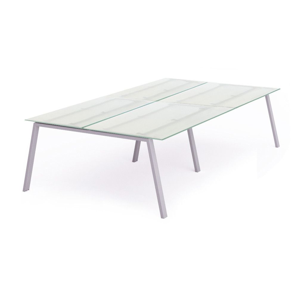 Kit Blanca Mesa 360 x 163 Aluminio / Cristal