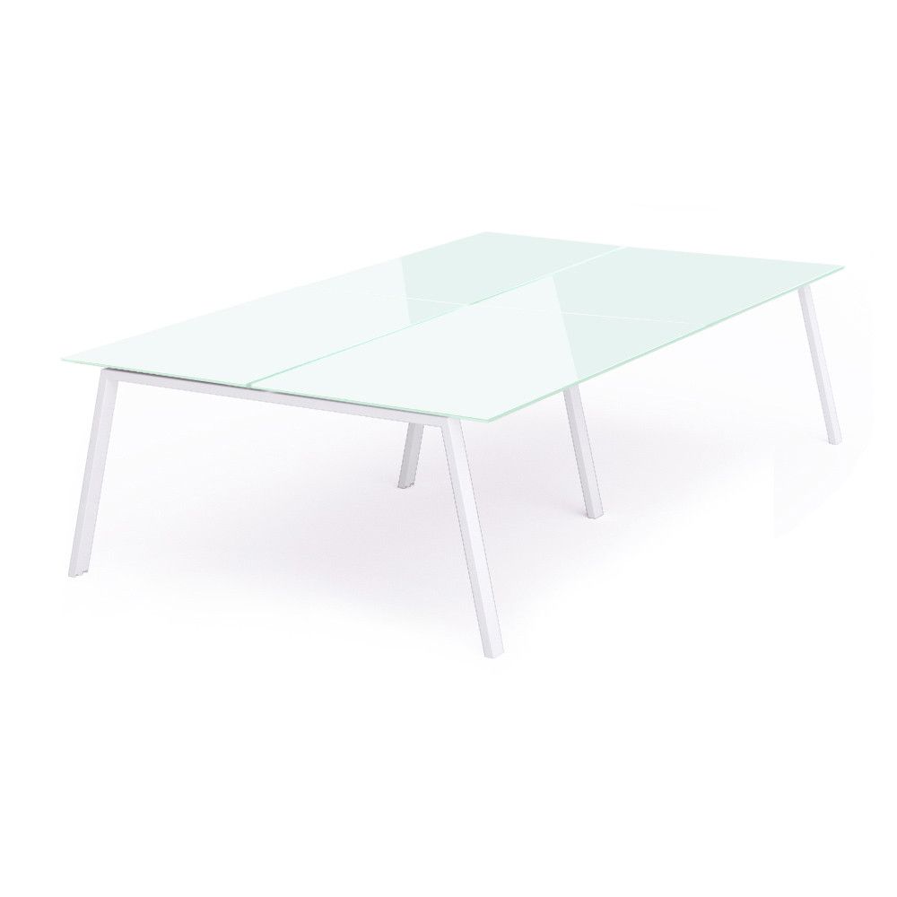 Kit Blanca Mesa 360 x 163 Blanco / Cristal Blanco