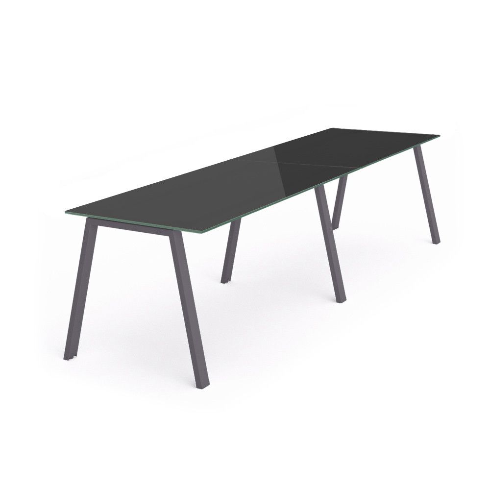 Kit Blanca Mesa 360 x 80 Antracita / Cristal Negro