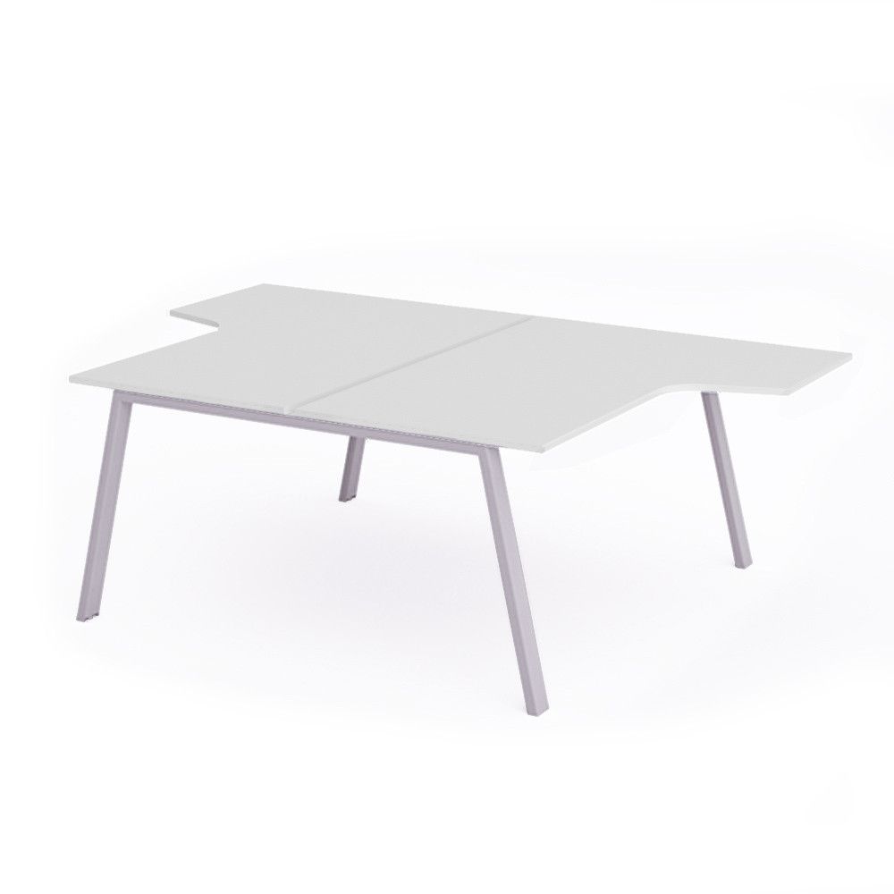 Kit Blanca Mesa L 160 x 163 x 240 Aluminio / Blanco