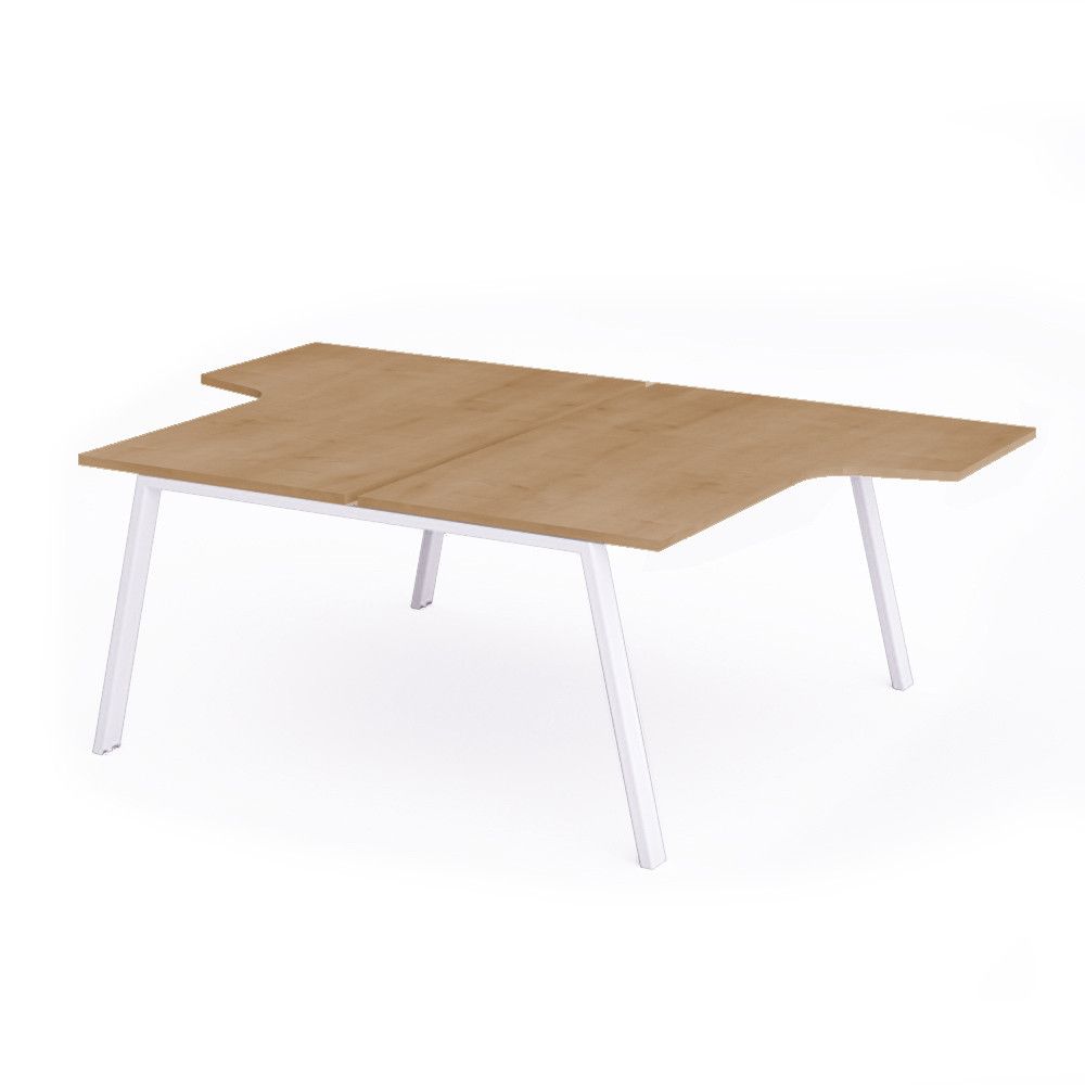 Kit Blanca Mesa L 160 x 163 x 240 Blanco / Roble