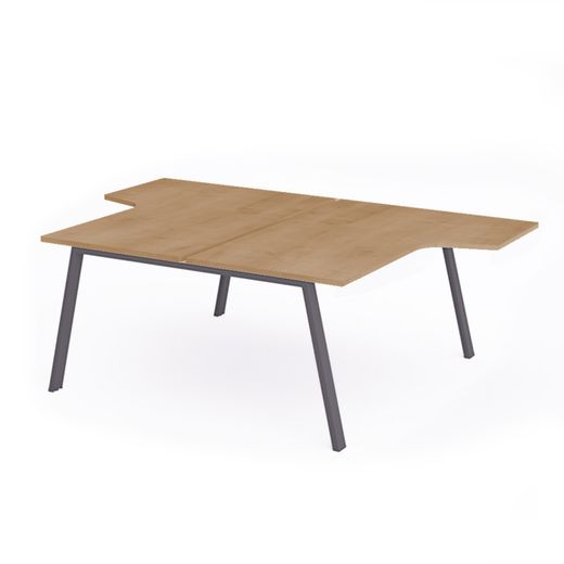 Kit Blanca Mesa L 180 x 163 x 240 Antracita / Roble
