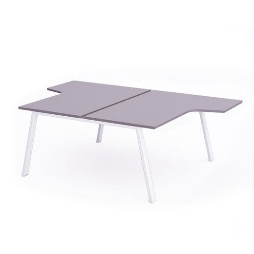 Kit Blanca Mesa L 180 x 163 x 240 Blanco / Gris