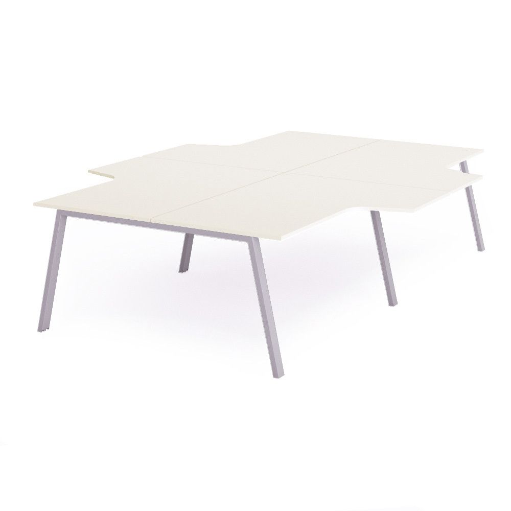 Kit Blanca Mesa L 320 x 163 x 240 Aluminio / Blanco