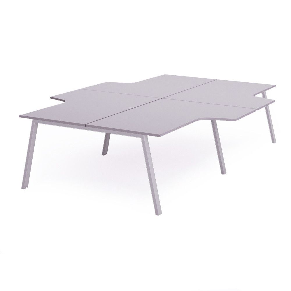 Kit Blanca Mesa L 320 x 163 x 240 Aluminio / Gris