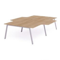 Kit Blanca Mesa L 320 x 163 x 240 Aluminio / Roble