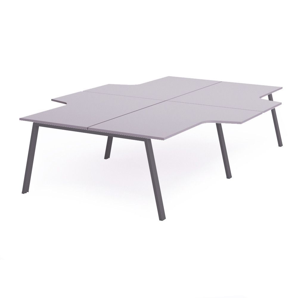 Kit Blanca Mesa L 320 x 163 x 240 Antracita / Gris