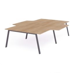 Kit Blanca Mesa L 360 x 163 x 240 Antracita / Haya