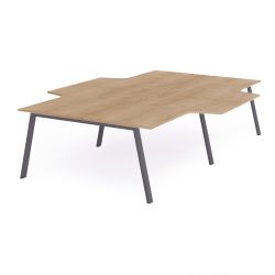 Kit Blanca Mesa L 360 x 163 x 240 Antracita / Roble