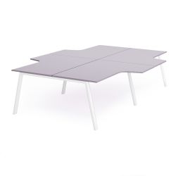 Kit Blanca Mesa L 360 x 163 x 240 Blanco / Gris