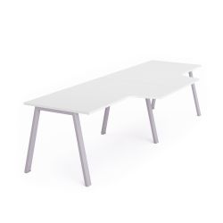 Kit Blanca Mesa L Doble 320 x 120 x 80  Aluminio / Blanco