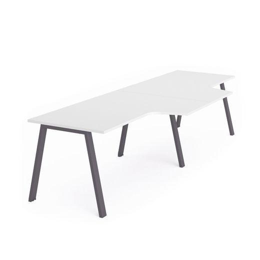 Kit Blanca Mesa L Doble 320 x 120 x 80 Antracita / Blanco