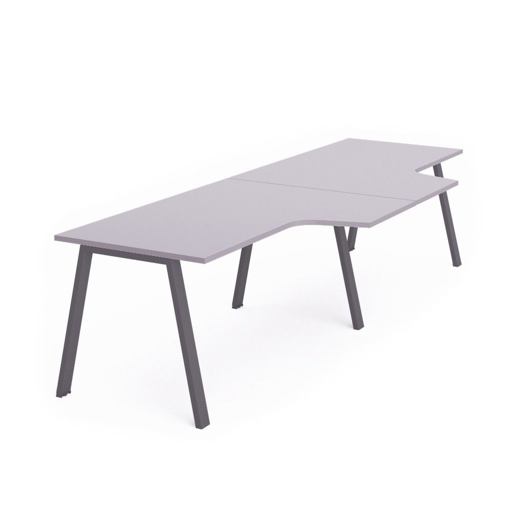 Kit Blanca Mesa L Doble 320 x 120 x 80  Antracita / Gris