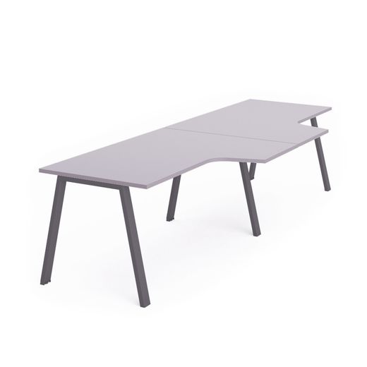 Kit Blanca Mesa L Doble 320 x 120 x 80 Antracita / Gris