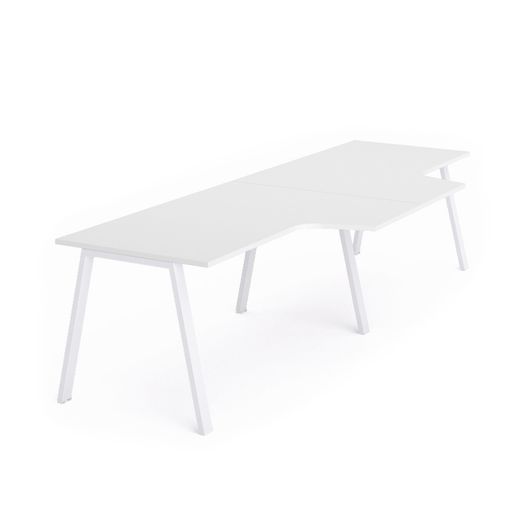 Kit Blanca Mesa L Doble 320 x 120 x 80 Blanco / Blanco