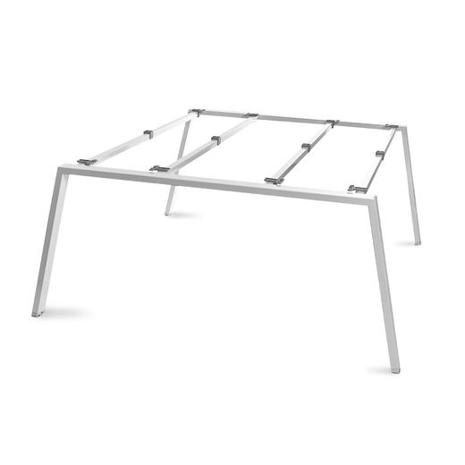 Kit Blanca Mesa L Doble 360 x 120 x 80 Aluminio / Blanco