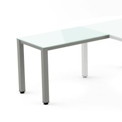 Kit Executive Ala 100 x 60 Aluminio/ Cristal Blanco