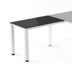 Kit Executive Ala 100 x 60 Blanco/  Cristal Negro