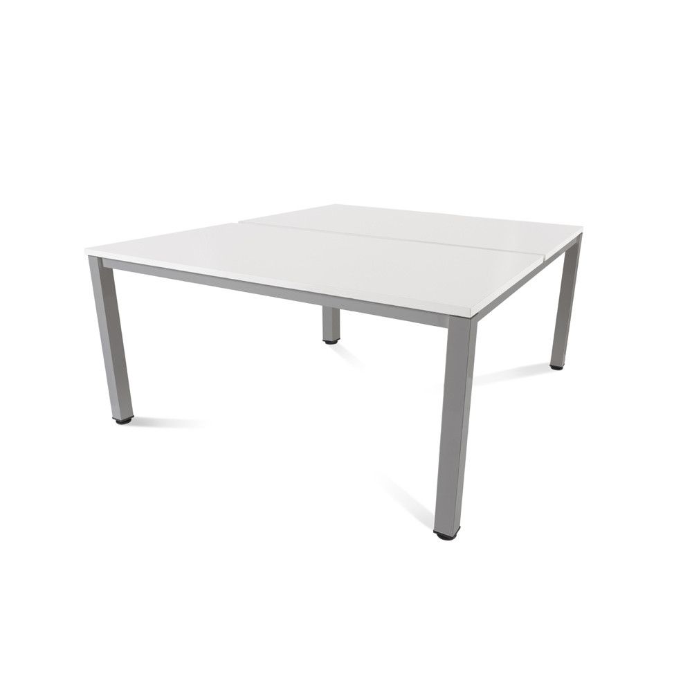 Kit Executive Mesa 160 x 163 Aluminio / Blanco