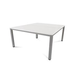 Kit Executive Mesa 160 x 163 Aluminio / Blanco