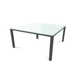 Kit Executive Mesa 160 x 163 Antracita / Cristal Negro