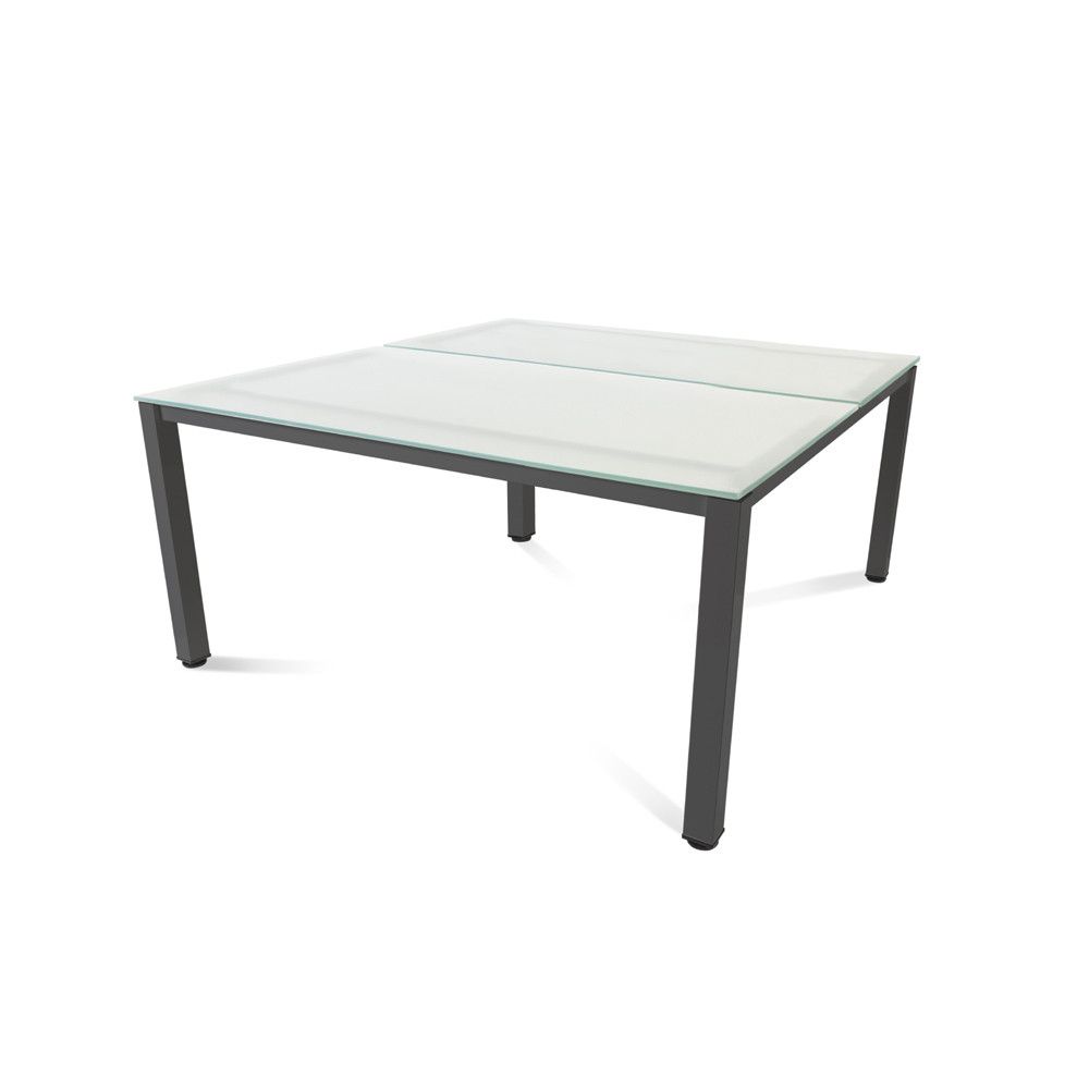 Kit Executive Mesa 160 x 163 Antracita / Cristal