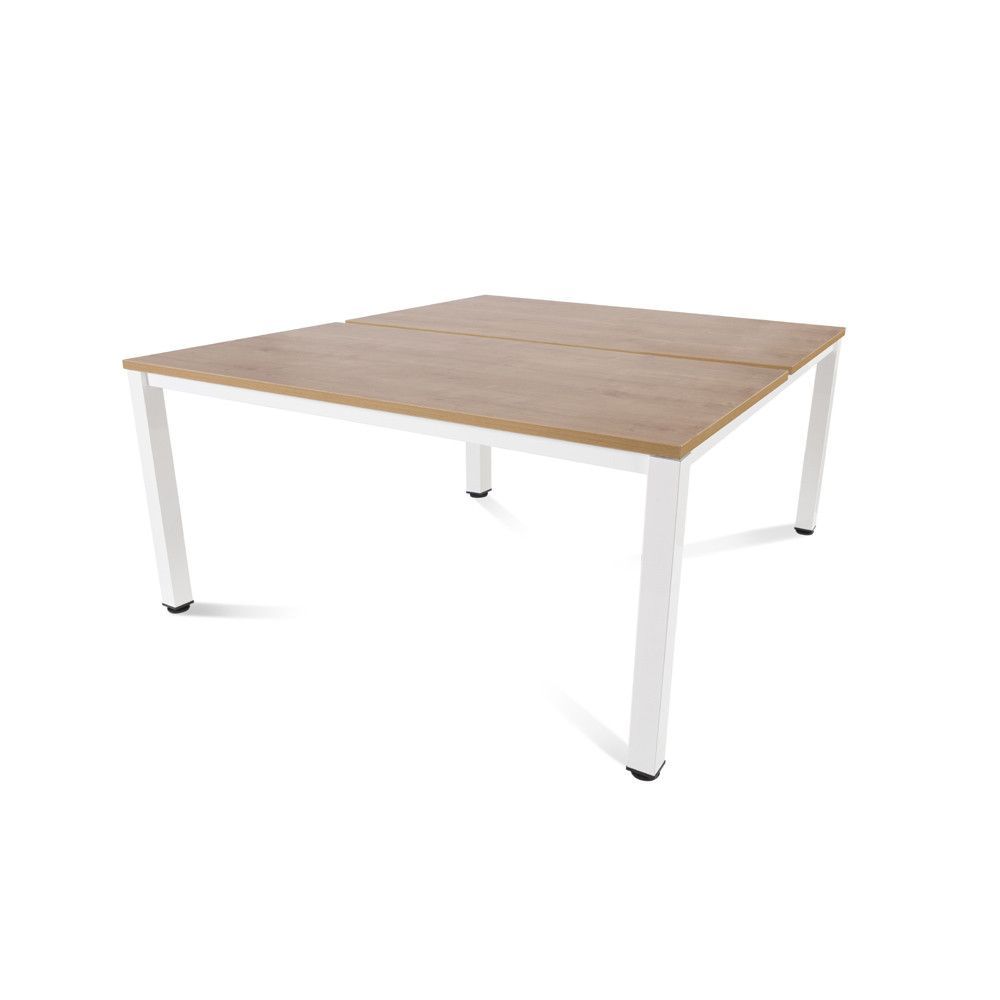 Kit Executive Mesa 160 x 163 Blanco/ Roble