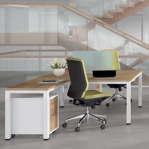 Kit Executive Mesa 160X163 Cromado / Cristal