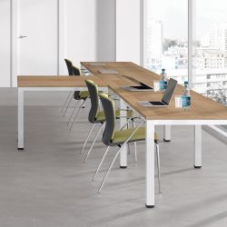 Kit Executive Mesa 160X163 Cromado / Cristal