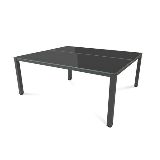 Kit Executive Mesa 180 x 163 Antracita / Cristal Negro