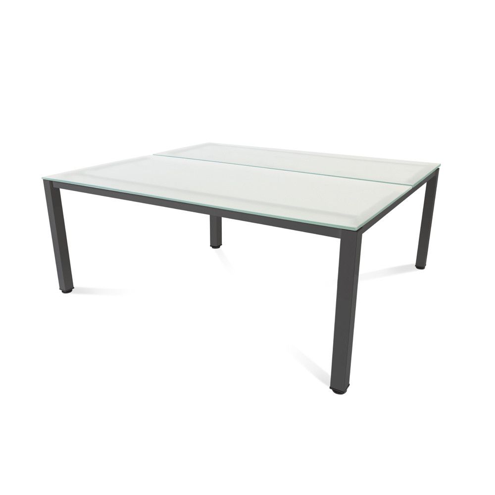 Kit Executive Mesa 180 x 163 Antracita / Cristal