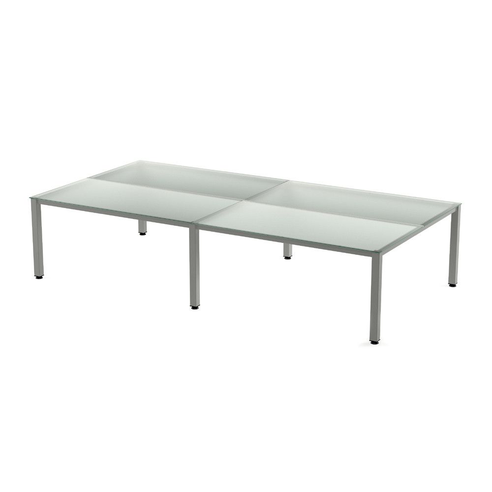 Kit Executive Mesa 320 x 163 Aluminio / Cristal