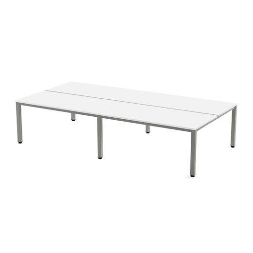 Kit Executive Mesa 360 x 163 Aluminio / Blanco