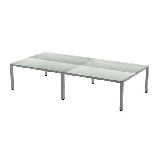 Kit Executive Mesa 360 x 163 Aluminio / Cristal