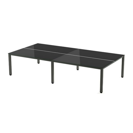 Kit Executive Mesa 360 x 163 Antracita / Cristal Negro