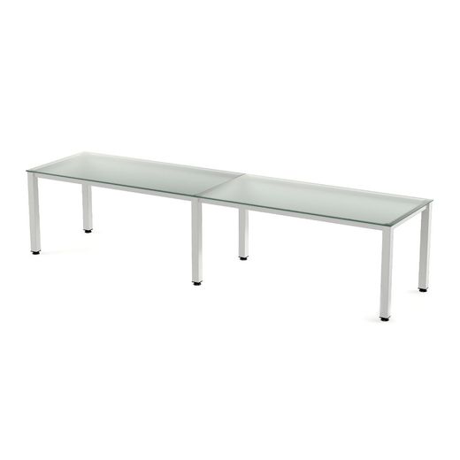 Kit Executive Mesa 360 x 80 Blanco / Cristal