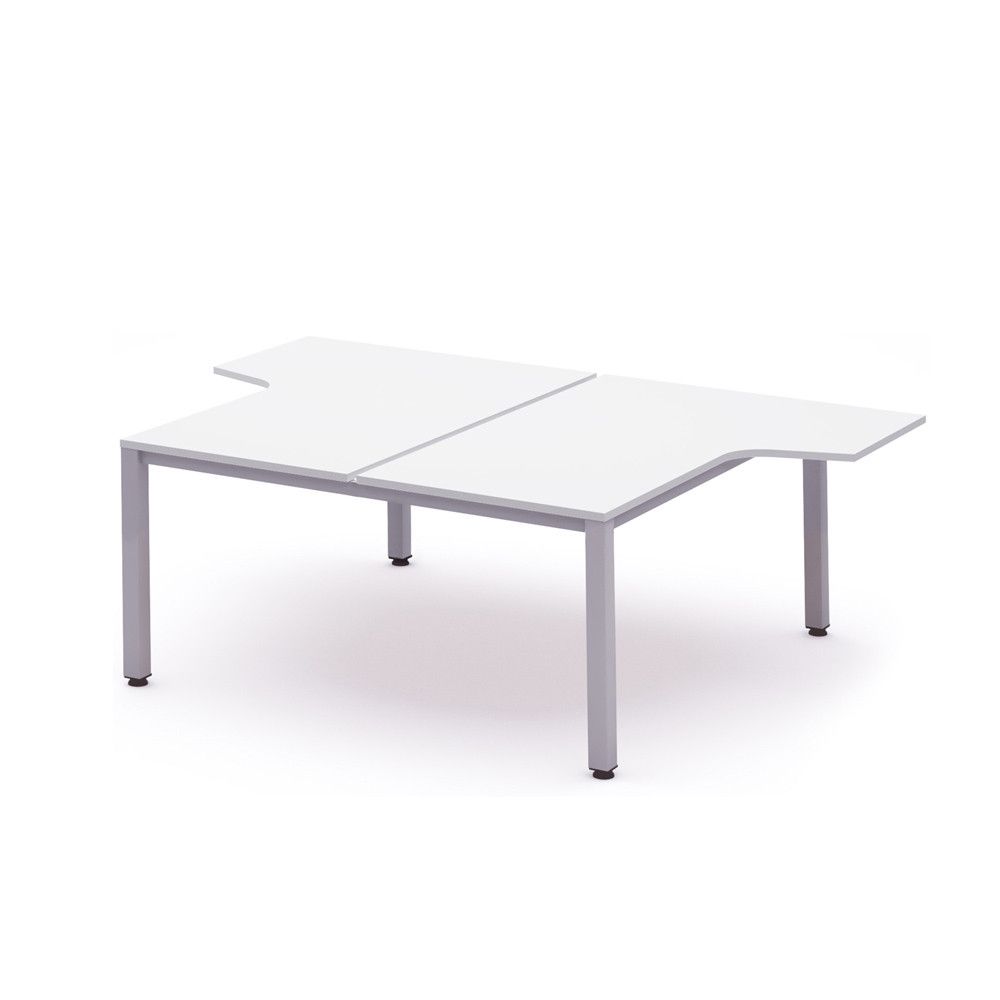 Kit Executive Mesa L 160 x 163 x 240 Aluminio / Blanco