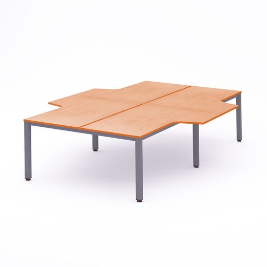Kit Executive Mesa L 320 x 163 x 240 Aluminio / Haya